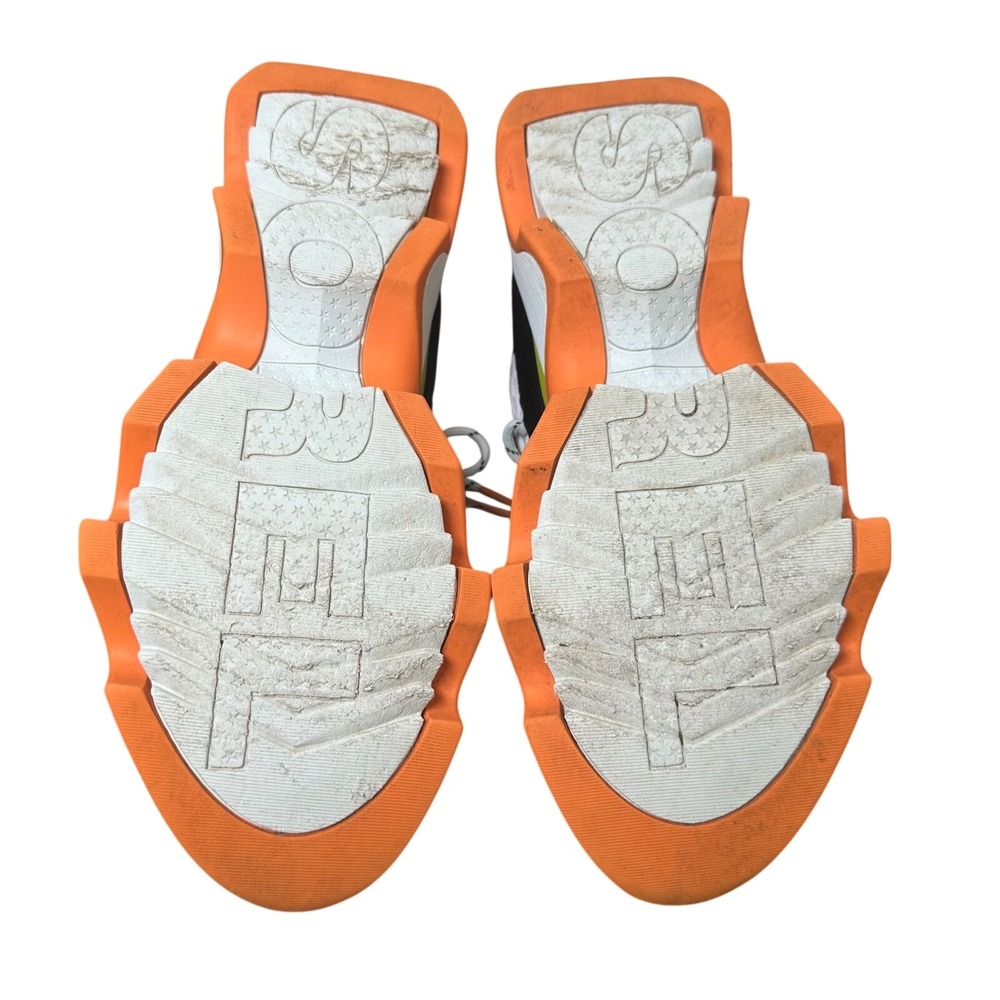 Sorel Kinetic Impact Lace White Black Orange Sneakers Womens Size 9.5 NL4952-125 - Picture 5 of 8